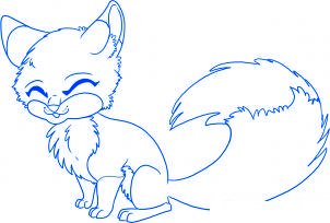 dessiner un renard de dessin anime - etape 6 dessiner un renard de dessin anime - etape 6