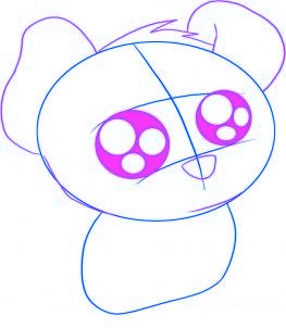 dessiner un chiot de dessin anime - etape 2