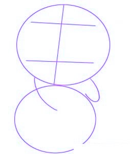 dessiner un panda de dessin anime - etape 1 dessiner un panda de dessin anime - etape 1