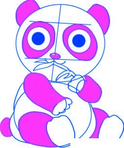 dessiner un panda de dessin anime - etape 5 dessiner un panda de dessin anime - etape 5