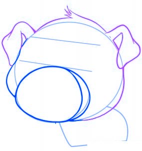 dessiner un cochon mignon de dessin anime - etape 3 dessiner un cochon mignon de dessin anime - etape 3