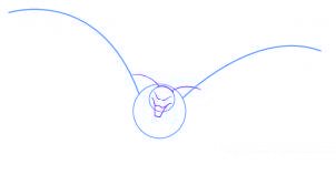 dessiner une chauve souris de dessin anime - etape 2 dessiner une chauve souris de dessin anime - etape 2