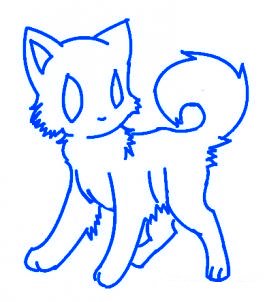 dessiner un chat de manga - etape 8