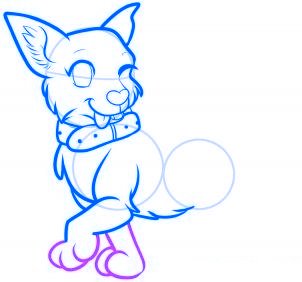 dessiner un chien de dessin anime - etape 10 dessiner un chien de dessin anime - etape 10