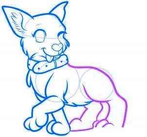 dessiner un chien de dessin anime - etape 11 dessiner un chien de dessin anime - etape 11