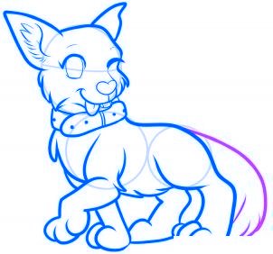 dessiner un chien de dessin anime - etape 12 dessiner un chien de dessin anime - etape 12