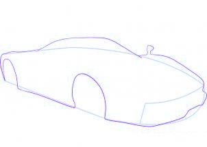 dessiner une voiture de sport Ferrari - etape 3 dessiner une voiture de sport Ferrari - etape 3