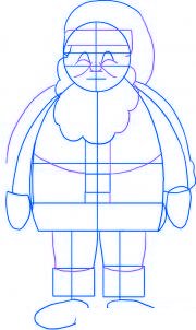 dessiner le pere noel - etape 3 dessiner le pere noel - etape 3