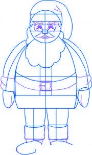 dessiner le pere noel - etape 4 dessiner le pere noel - etape 4