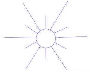 dessiner un flocon de neige de noel - etape 1 dessiner un flocon de neige de noel - etape 1