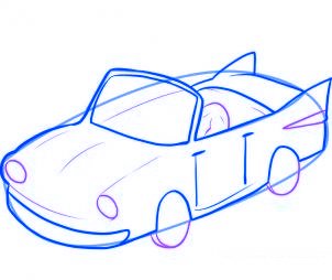 dessiner une voiture - etape 4