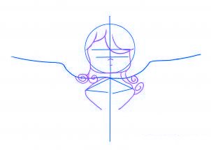 dessiner un ange de noel - etape 2 dessiner un ange de noel - etape 2