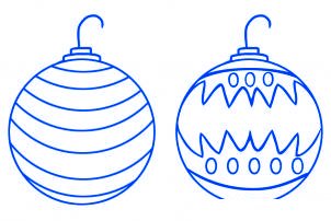 dessiner des boules de noel - etape 4