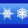 dessin de flocon de neige de noel