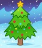 dessin de sapin de noel