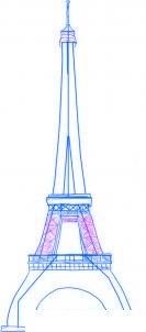 dessiner une tour eiffel - etape 3