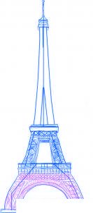 dessiner une tour eiffel - etape 4