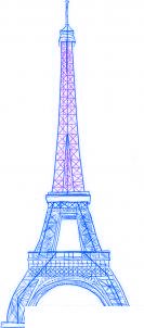 dessiner une tour eiffel - etape 5