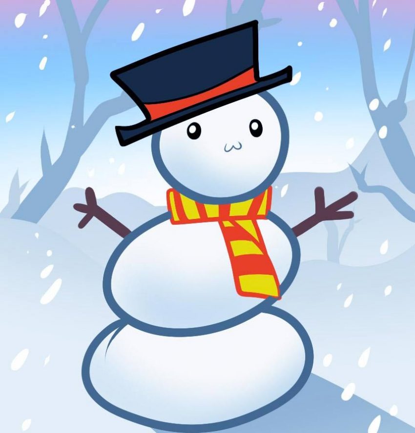 Comment dessiner un BONHOMME DE NEIGE facile 